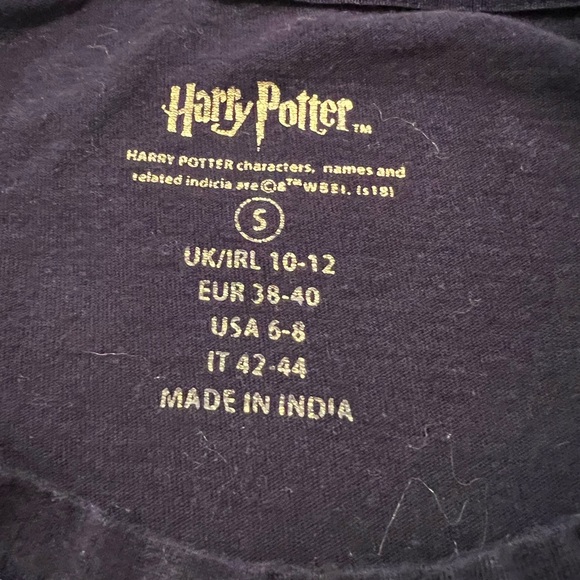 HARRY POTTER black shirt sleeve women shirt/size S - Picture 7 of 7